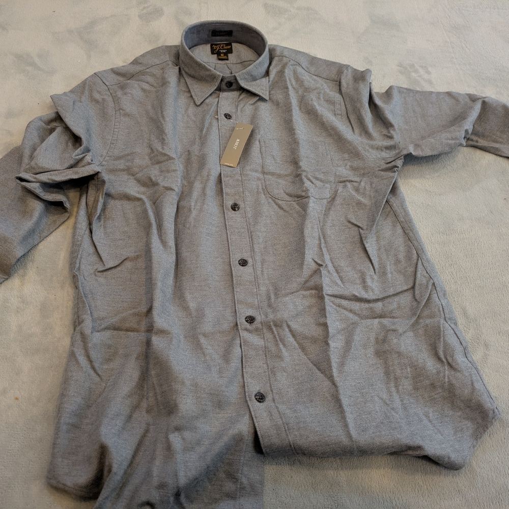 J. Crew Men's Shirt Cotton-cashmere blend shirt - Picture 4 of 8